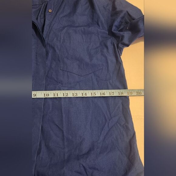 New Alix NYC Clay Poplin Shirt Dress in Cobalt Size Small - Picture 4 of 13